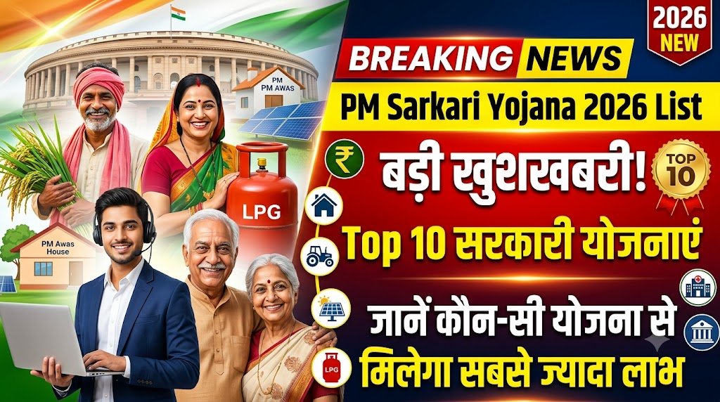 PM Sarkari Yojana 2026 List: बड़ी खुशखबरी! Top 10 सरकारी योजनाएं, जानें कौन-सी योजना से मिलेगा सबसे ज्यादा लाभ 4 PM Sarkari Yojana 2026 List: बड़ी खुशखबरी! Top 10 सरकारी योजनाएं, जानें कौन-सी योजना से मिलेगा सबसे ज्यादा लाभ