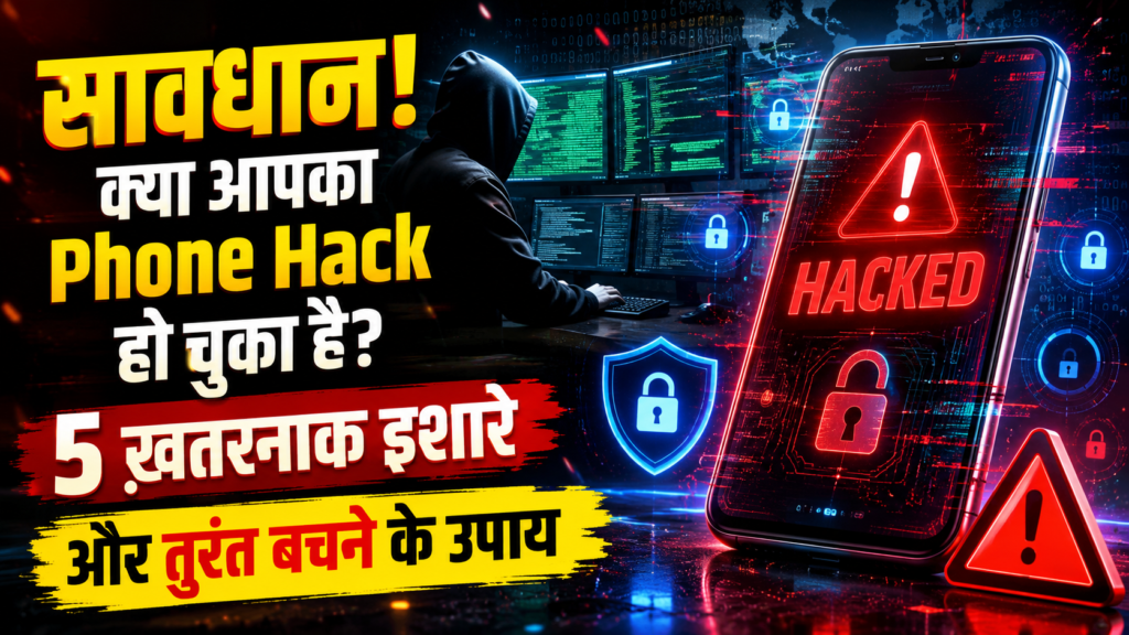 सावधान! क्या आपका Phone Hack हो चुका है? 5 ख़तरनाक इशारे और तुरंत बचने के उपाय 7 Phone Hack Warning Signs Hindi
