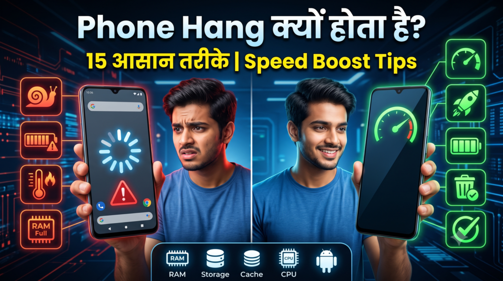 Phone Hang क्यों होता है? जानें कारण और ठीक करने के 15 आसान तरीके (2026 Guide) 1 Phone-Hang-क्यों होता हैं?