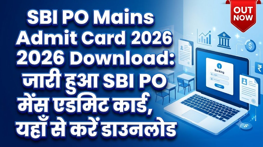 SBI PO Mains Admit Card 2026 Download: जारी हुआ SBI PO मेंस एडमिट कार्ड, यहाँ से करें डाउनलोड, 6 SBI PO Mains Admit Card 2026 Download का आधिकारिक कॉल लेटर डाउनलोड करते हुए उम्मीदवार की स्क्रीन।