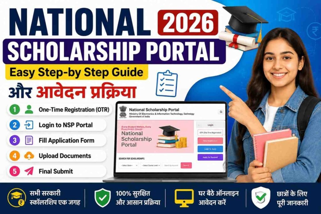National Scholarship Portal 2026: Easy Step-by Step Guide और आवेदन प्रक्रिया 8 National Scholarship Portal 2026 Easy Step-by-Step Guide और ऑनलाइन आवेदन प्रक्रिया